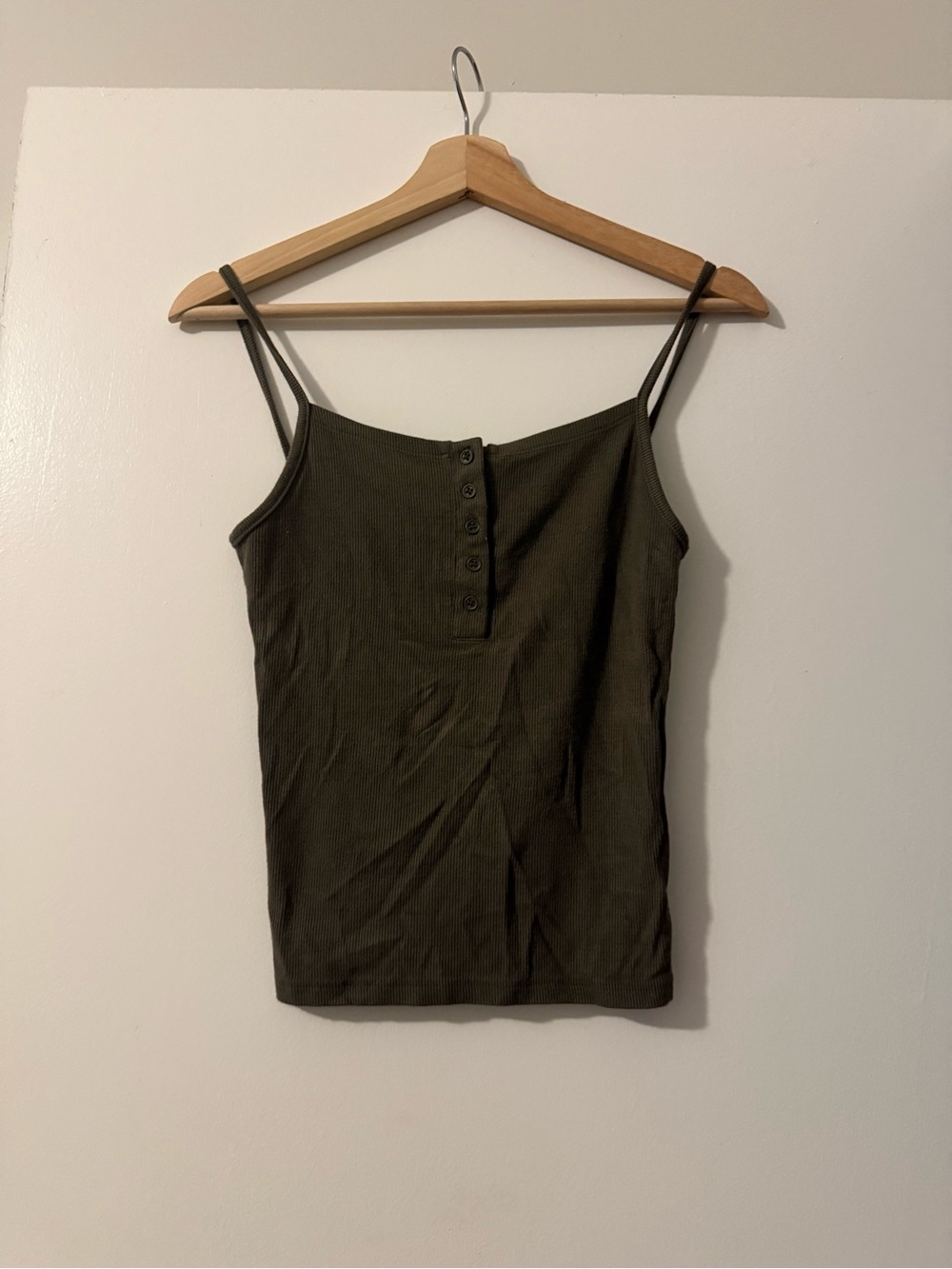 Joah Brown Henley Tank - size XS/ small